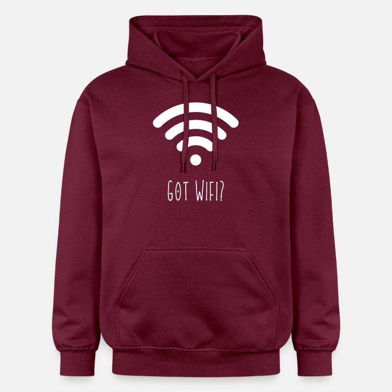 Vous avez le WiFi ? - Sweat à capuche Softstyle® Gildan Unisexe - maroon
