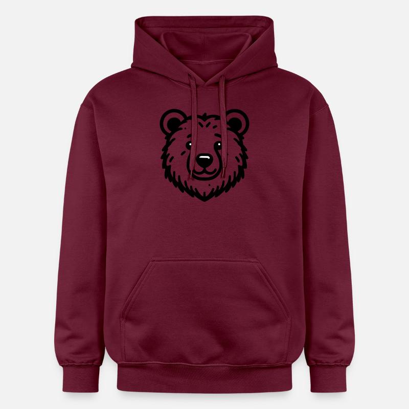 Ours - Sweat à capuche Softstyle® Gildan Unisexe - maroon