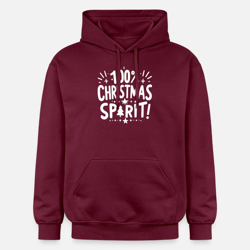 100% de Noël - Sweat à capuche Softstyle® Gildan Unisexe - maroon