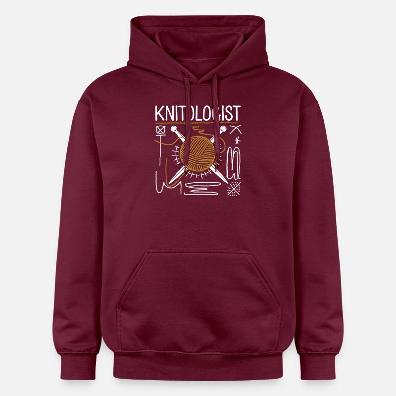 Expertise créative en tricot - Sweat à capuche Softstyle® Gildan Unisexe - maroon