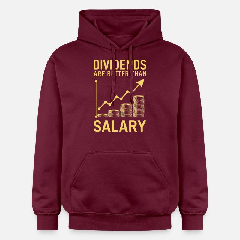 Dividendes au lieu du salaire - Sweat à capuche Softstyle® Gildan Unisexe - maroon