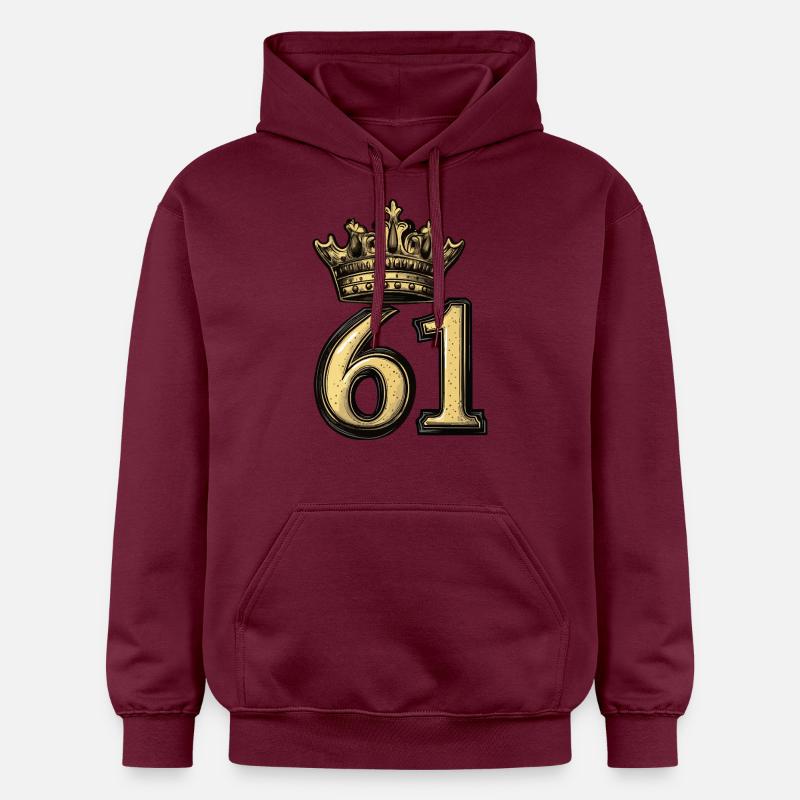 61 Couronne de chiffres - Sweat à capuche Softstyle® Gildan Unisexe - maroon