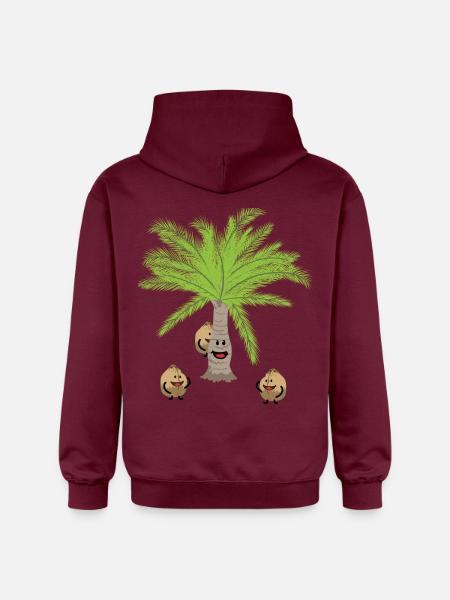 Cocotiers Noix Noix Botanique - Sweat à capuche Softstyle® Gildan Unisexe - maroon