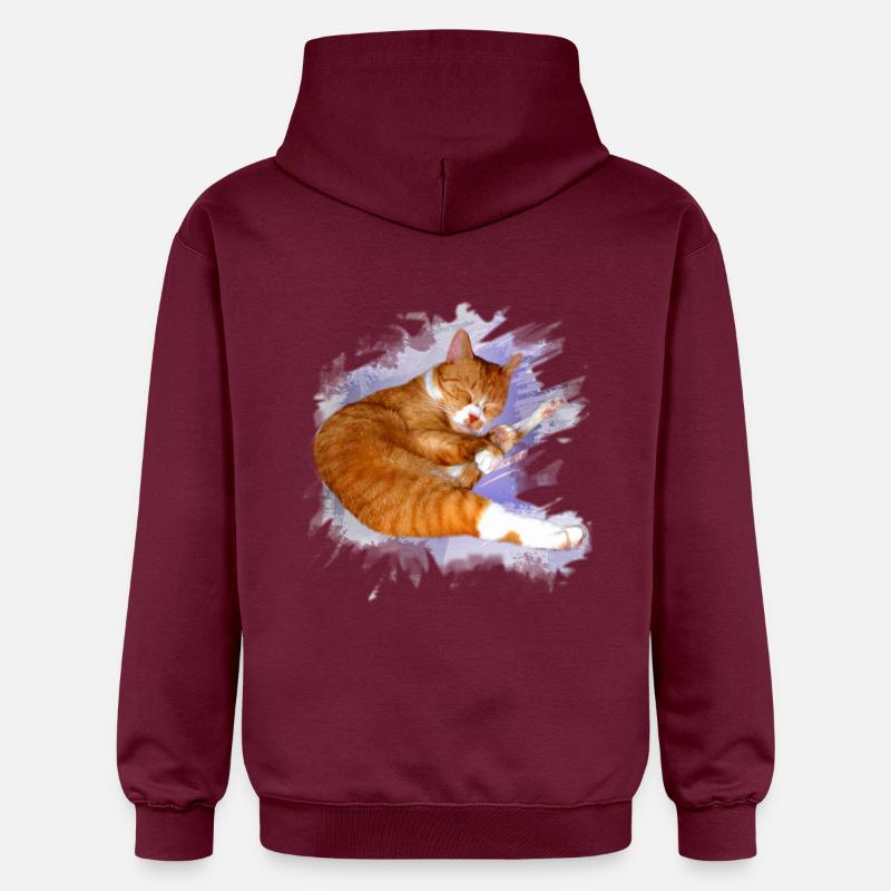 simba_kater_kopie - Sweat à capuche Softstyle® Gildan Unisexe - maroon