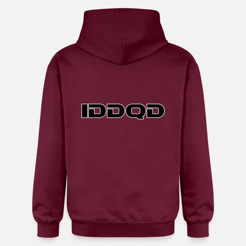 IDDQD Gamer - Sweat à capuche Softstyle® Gildan Unisexe - maroon
