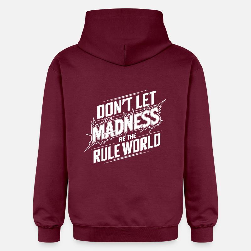 Arrêtez la folie - Sweat à capuche Softstyle® Gildan Unisexe - maroon