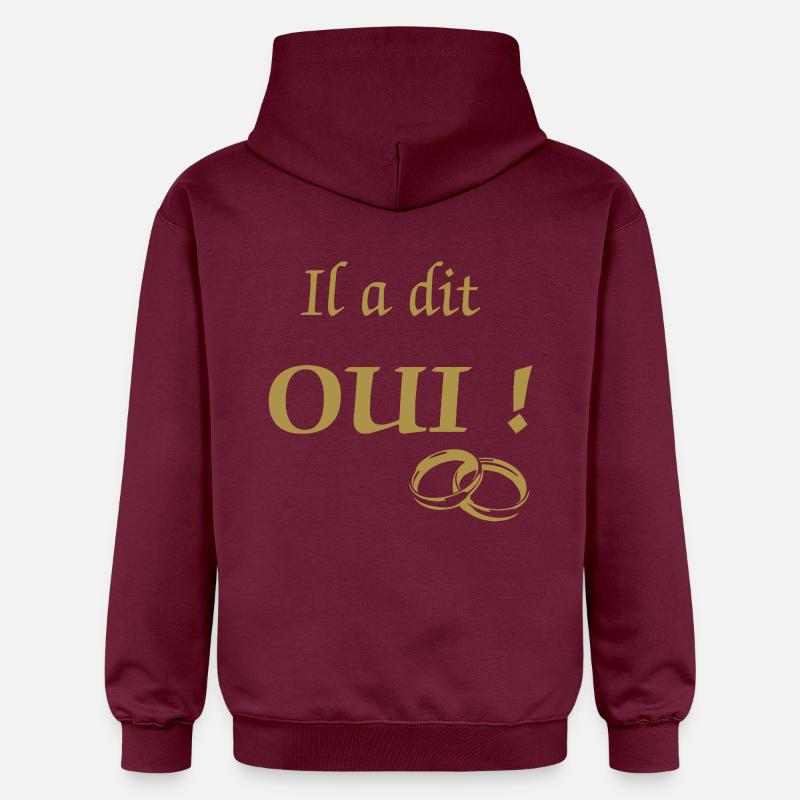 il_a_dit_oui - Gildan Unisex Softstyle® Midweight Hoodie - Maroon