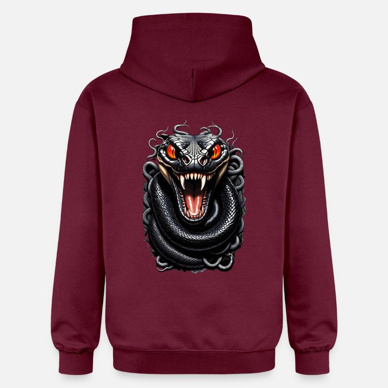 Serpent Féroce Intense - Sweat à capuche Softstyle® Gildan Unisexe - maroon