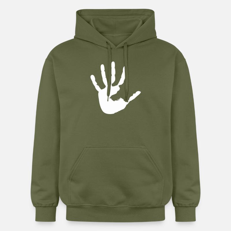 main - Sweat à capuche Softstyle® Gildan Unisexe - vert militaire