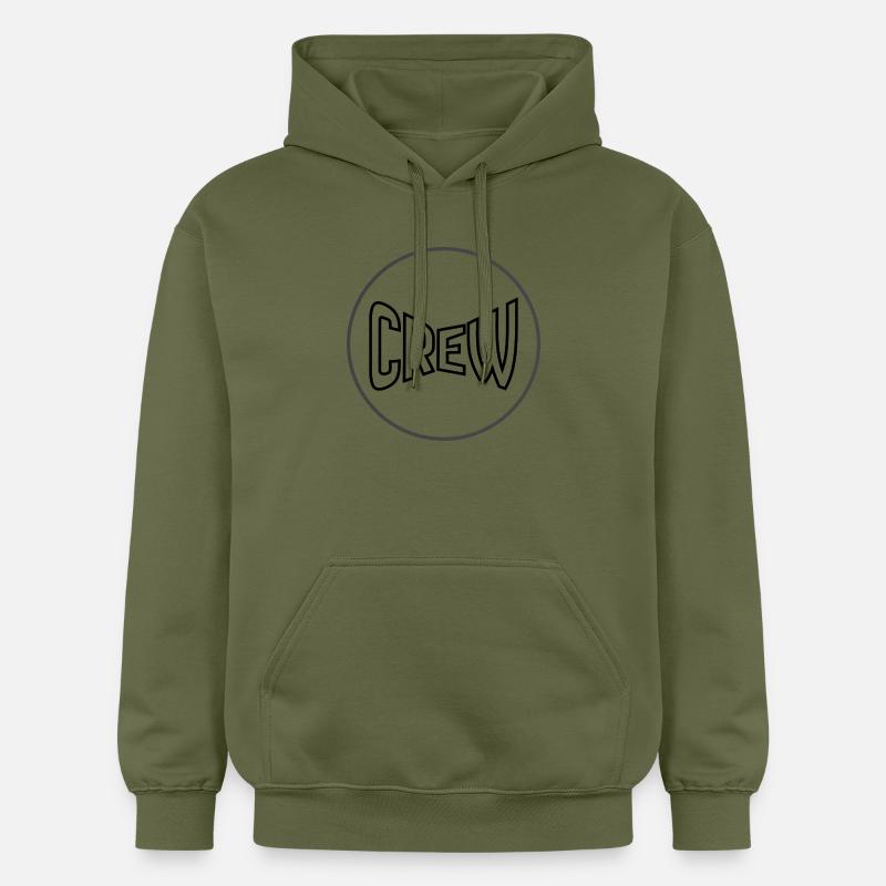 Cercle Noir Minimal - Sweat à capuche Softstyle® Gildan Unisexe - vert militaire