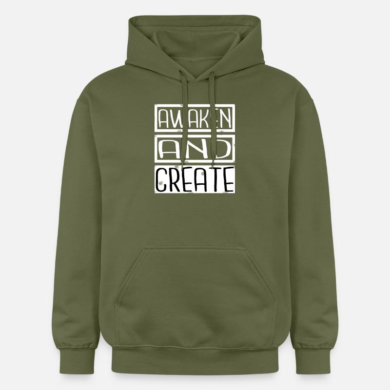 Blague Innovation créative Pratiques d’illumination - Sweat à capuche Softstyle® Gildan Unisexe - vert militaire