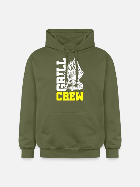 Grill Crew - Gildan Unisex Softstyle® Midweight Hoodie - military green