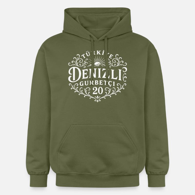 Denizli - Sweat à capuche Softstyle® Gildan Unisexe - vert militaire