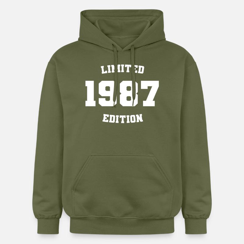 Édition limitée 1987 - Sweat à capuche Softstyle® Gildan Unisexe - vert militaire