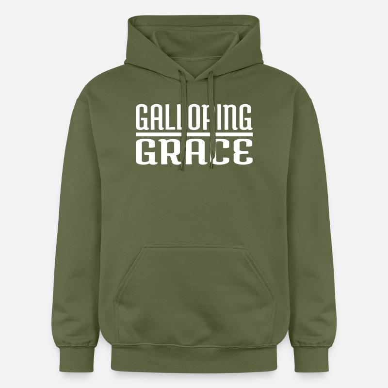 Équipement d’équitation Élégance raffinée - Sweat à capuche Softstyle® Gildan Unisexe - vert militaire