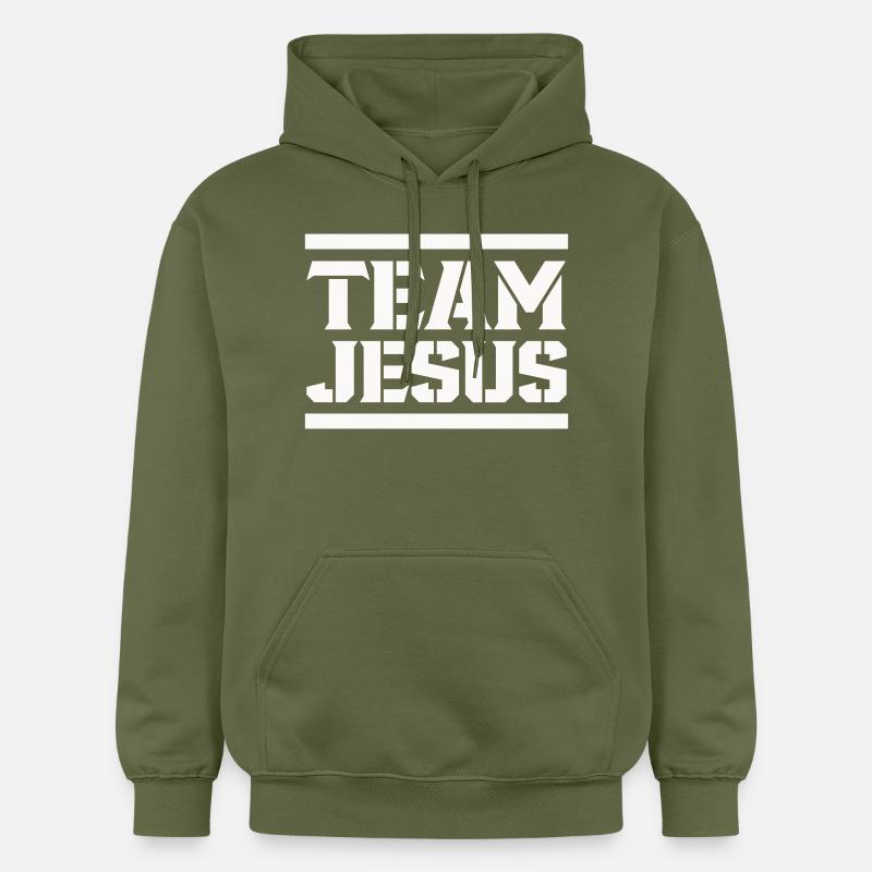 L’équipe de Jésus - Sweat à capuche Softstyle® Gildan Unisexe - vert militaire