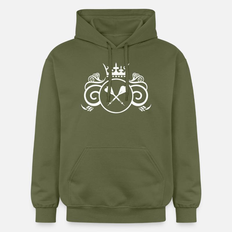 Fléchettes Armoiries - Sweat à capuche Softstyle® Gildan Unisexe - vert militaire