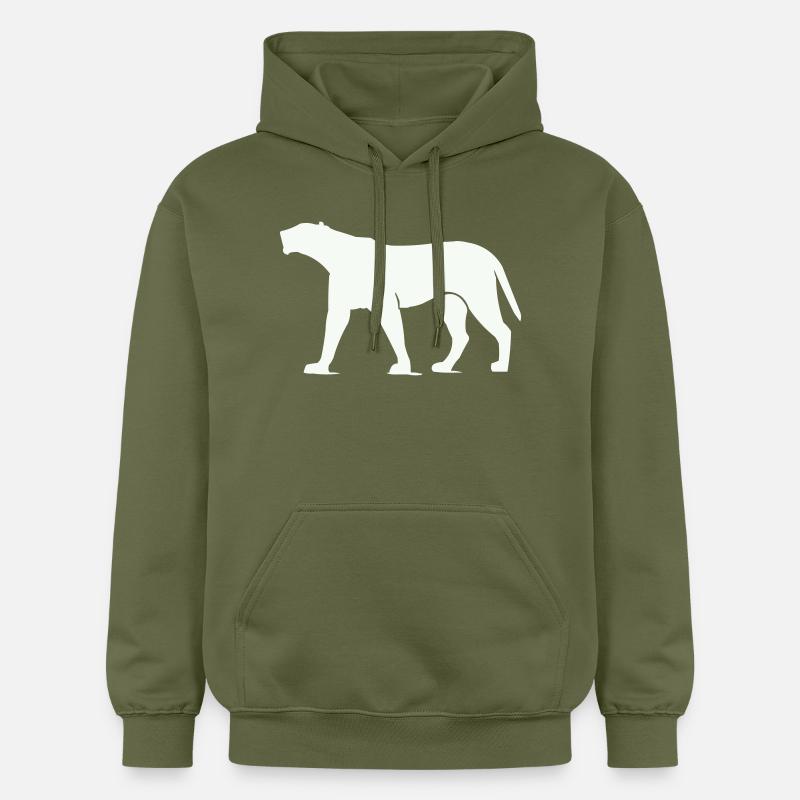 Animal panthère - Sweat à capuche Softstyle® Gildan Unisexe - vert militaire