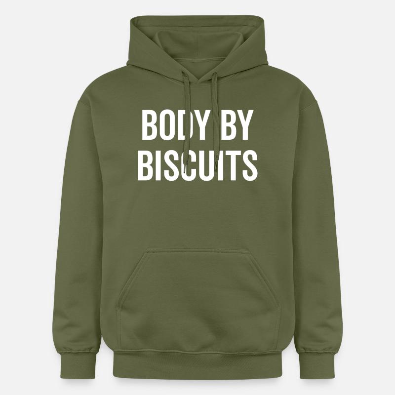 Körper von Biscuits - Gildan Unisex Softstyle® Midweight Hoodie - Militärgrün