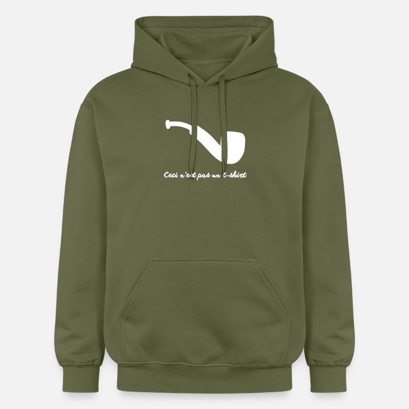 Pipe tshirt white - Sweat à capuche Softstyle® Gildan Unisexe - vert militaire
