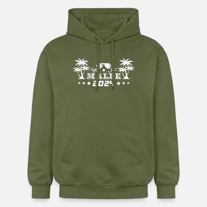 MALLE 2024 - Sweat à capuche Softstyle® Gildan Unisexe - vert militaire