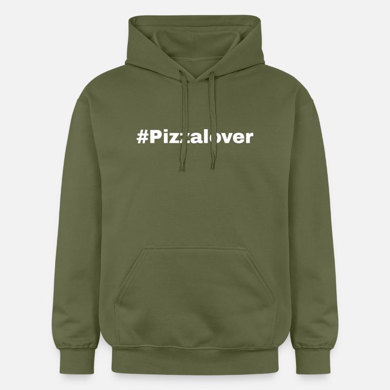 #Pizzalover - Sweat à capuche Softstyle® Gildan Unisexe - vert militaire