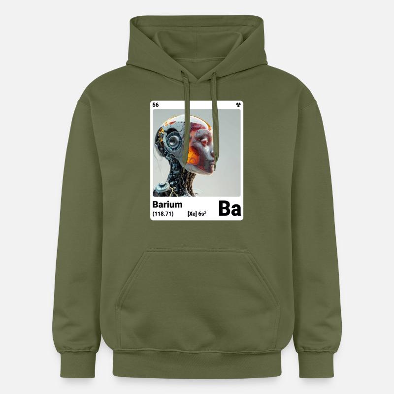 AI am Baryum (wt) - Sweat à capuche Softstyle® Gildan Unisexe - vert militaire