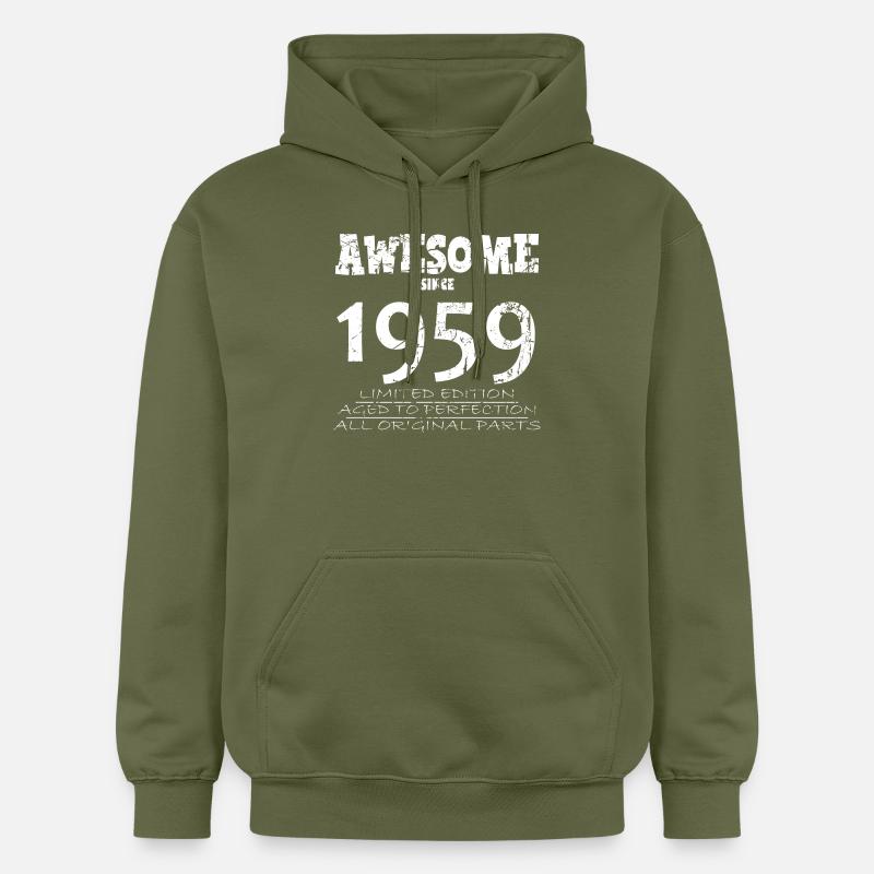 1959 - 65e anniversaire légendaire - Sweat à capuche Softstyle® Gildan Unisexe - vert militaire