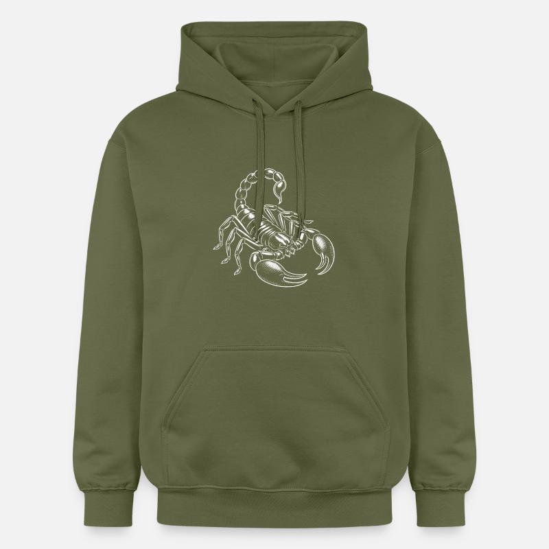 Scorpion - Sweat à capuche Softstyle® Gildan Unisexe - vert militaire