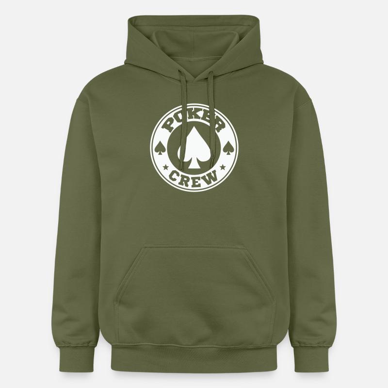 Équipe de poker - Sweat à capuche Softstyle® Gildan Unisexe - vert militaire