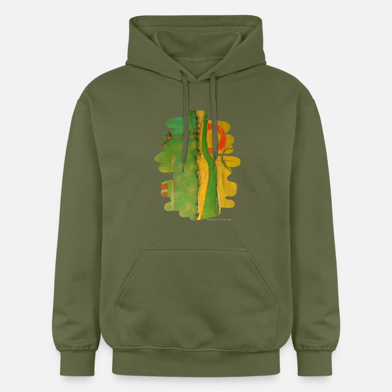 Échapper - Sweat à capuche Softstyle® Gildan Unisexe - vert militaire