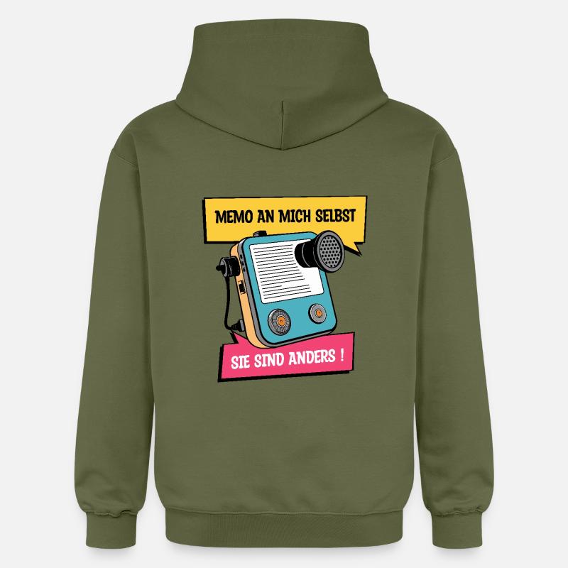 Ils sont différents ! - Sweat à capuche Softstyle® Gildan Unisexe - vert militaire