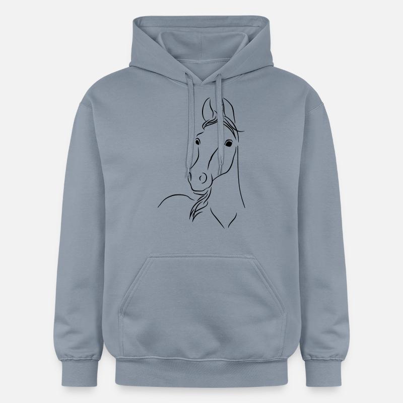 Fohlen01 - Sweat à capuche Softstyle® Gildan Unisexe - bleu