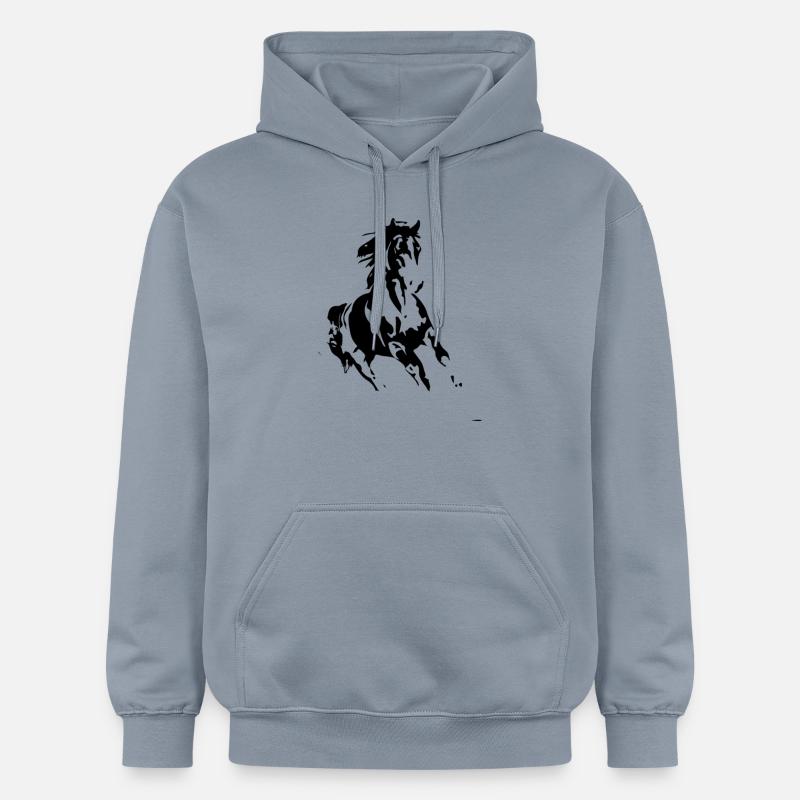 cheval de course 01 - Sweat à capuche Softstyle® Gildan Unisexe - bleu