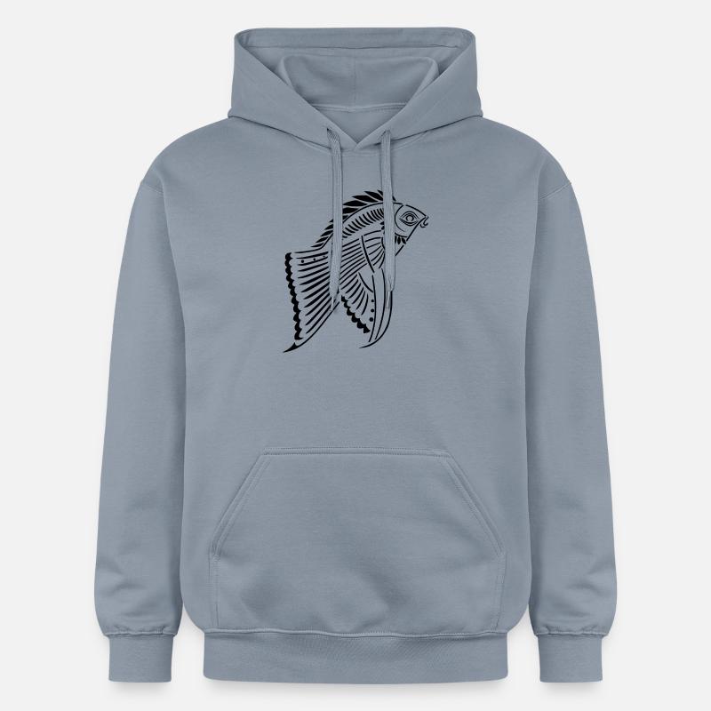 Poissons préhistoriques - Sweat à capuche Softstyle® Gildan Unisexe - bleu