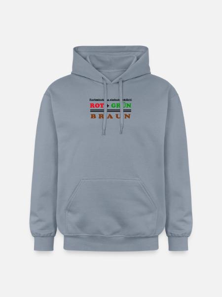 rouge + vert = marron - Sweat à capuche Softstyle® Gildan Unisexe - bleu