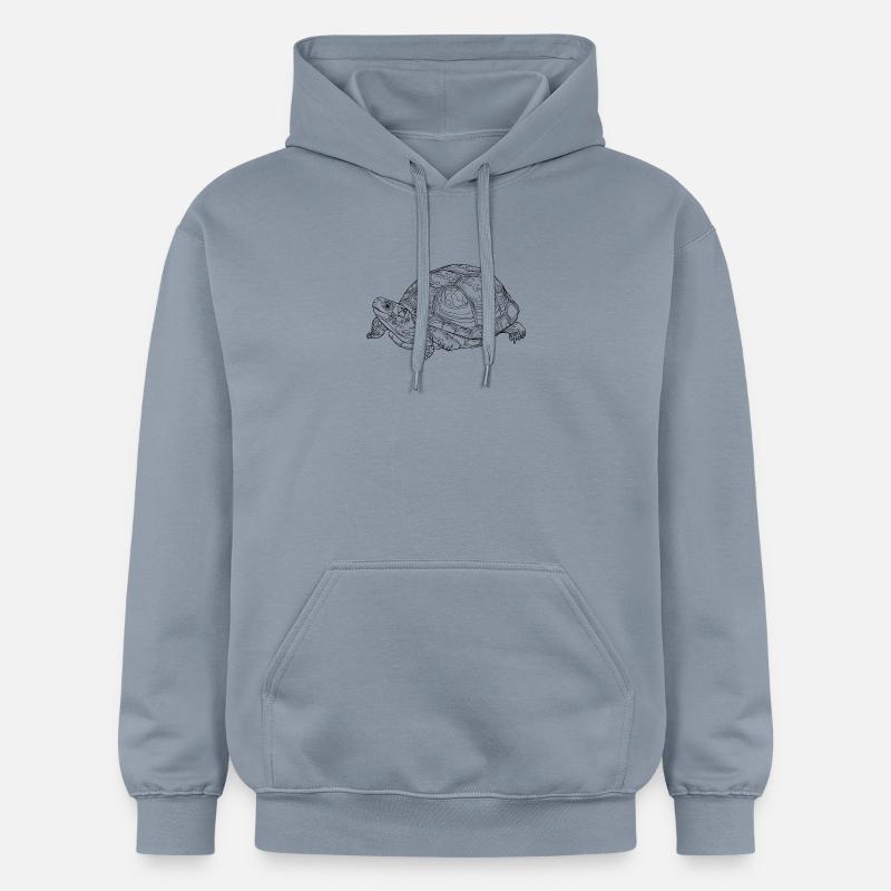 tortue - Sweat à capuche Softstyle® Gildan Unisexe - bleu