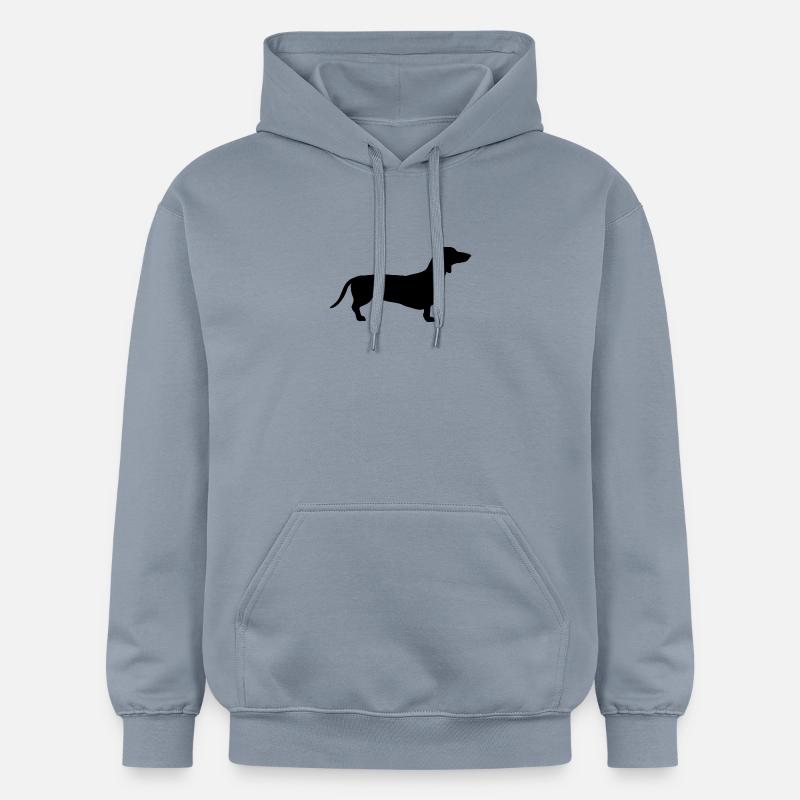 noir teckel - Sweat à capuche Softstyle® Gildan Unisexe - bleu