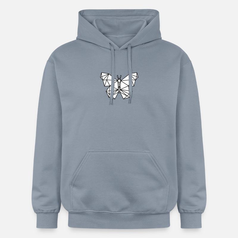 Conception de papillon simple - Sweat à capuche Softstyle® Gildan Unisexe - bleu
