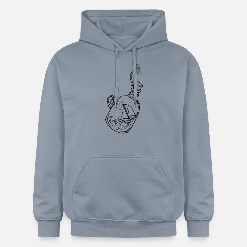 bouteille à la mer 2 - Sweat à capuche Softstyle® Gildan Unisexe - bleu