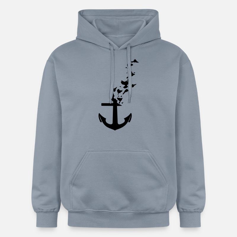 anchor - Gildan Unisex Softstyle® Midweight Hoodie - blue