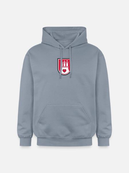 hamburg wappen - Gildan Unisex Softstyle® Midweight Hoodie - Blau