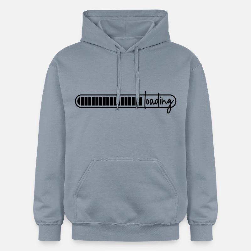 loading bar - loading - loading - Gildan Unisex Softstyle® Midweight Hoodie - blue