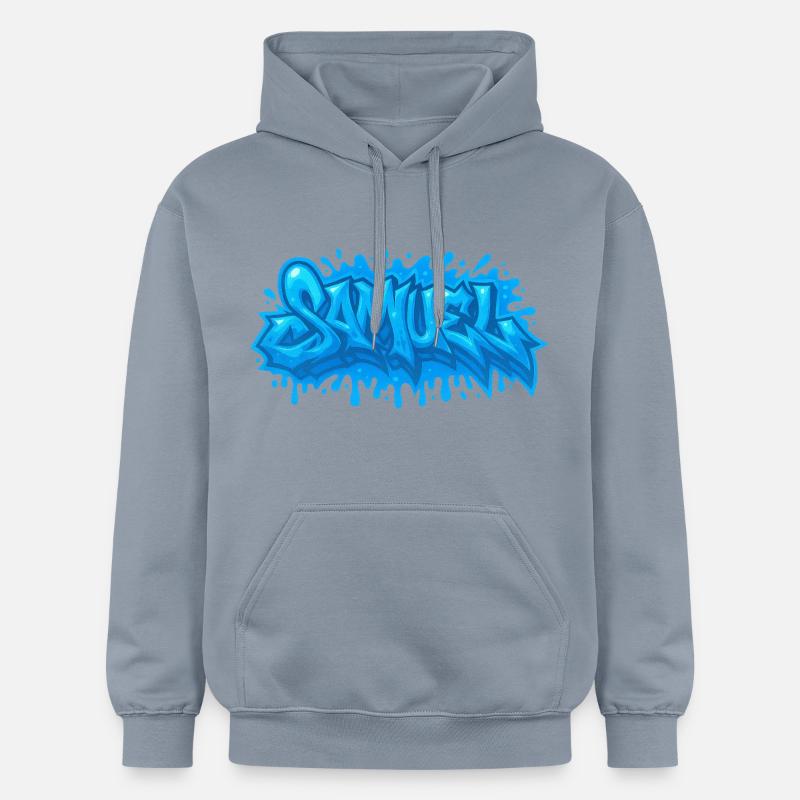 Graffiti Samuel Prénom cadeau idéal imprimable - Sweat à capuche Softstyle® Gildan Unisexe - bleu