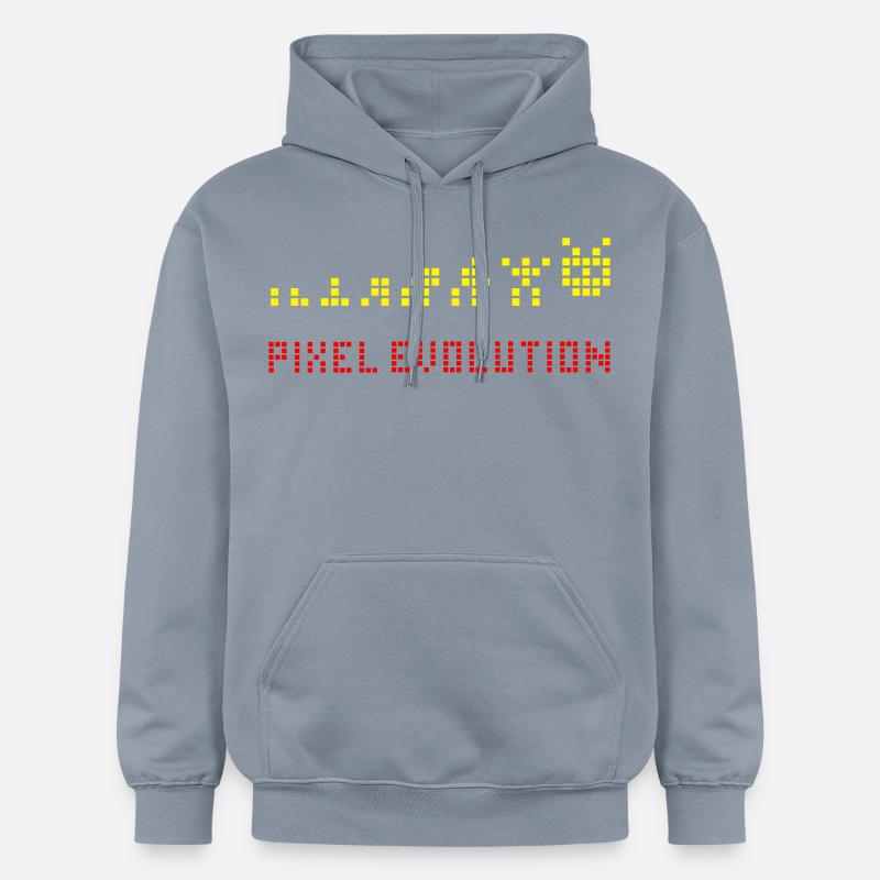 Pixel Evolution - Sweat à capuche Softstyle® Gildan Unisexe - bleu