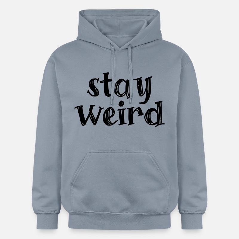 Bleib komisch - Restez bizarre - Sweat à capuche Softstyle® Gildan Unisexe - bleu