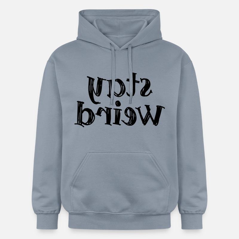Restez bizarre - Sweat à capuche Softstyle® Gildan Unisexe - bleu