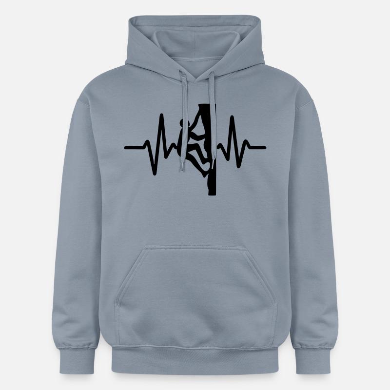 Accélération du rythme cardiaque - Sweat à capuche Softstyle® Gildan Unisexe - bleu