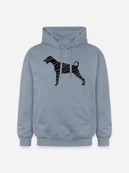 Dobermann - Kunst - Gildan Unisex Softstyle® Midweight Hoodie - Blau