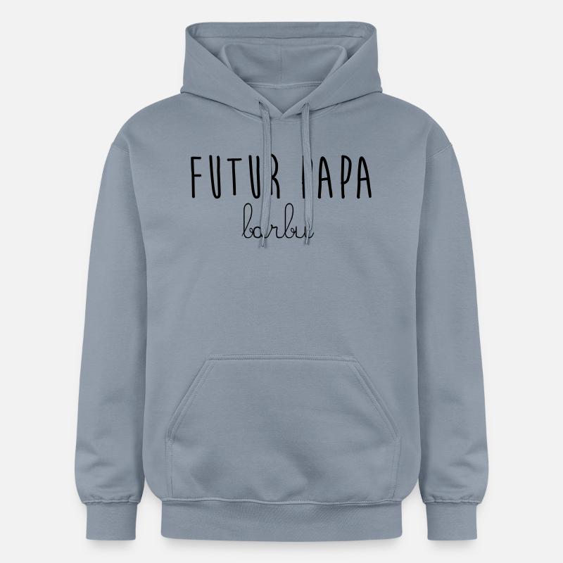 FUTUR PAPA BARBU - Sweat à capuche Softstyle® Gildan Unisexe - bleu